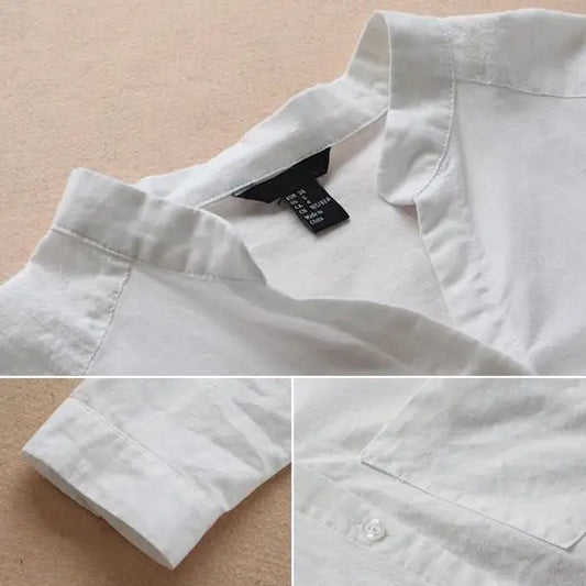 Linen-Cotton Relaxed Casual Shirt